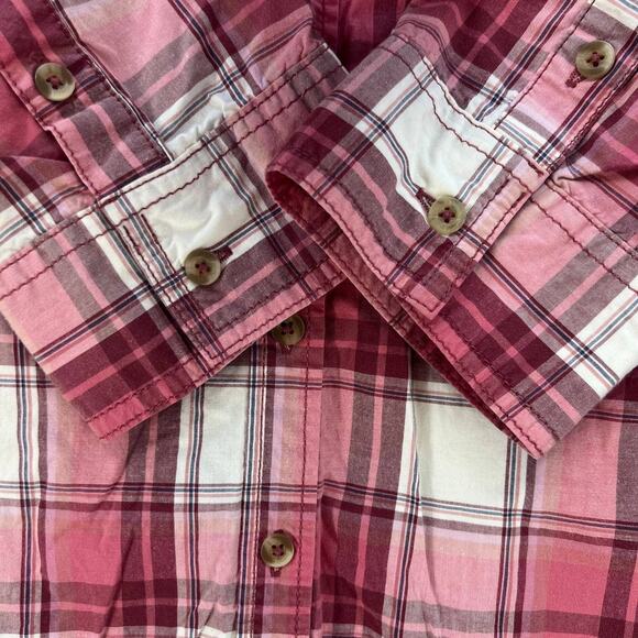 Carhartt Women's Button Up Shirt Size XL Plaid 3/4 Sleeve 101596 - Picture 5 of 12